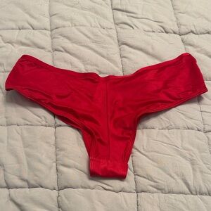 PINK Victoria's Secret Red Cheeky Bikini Bottoms